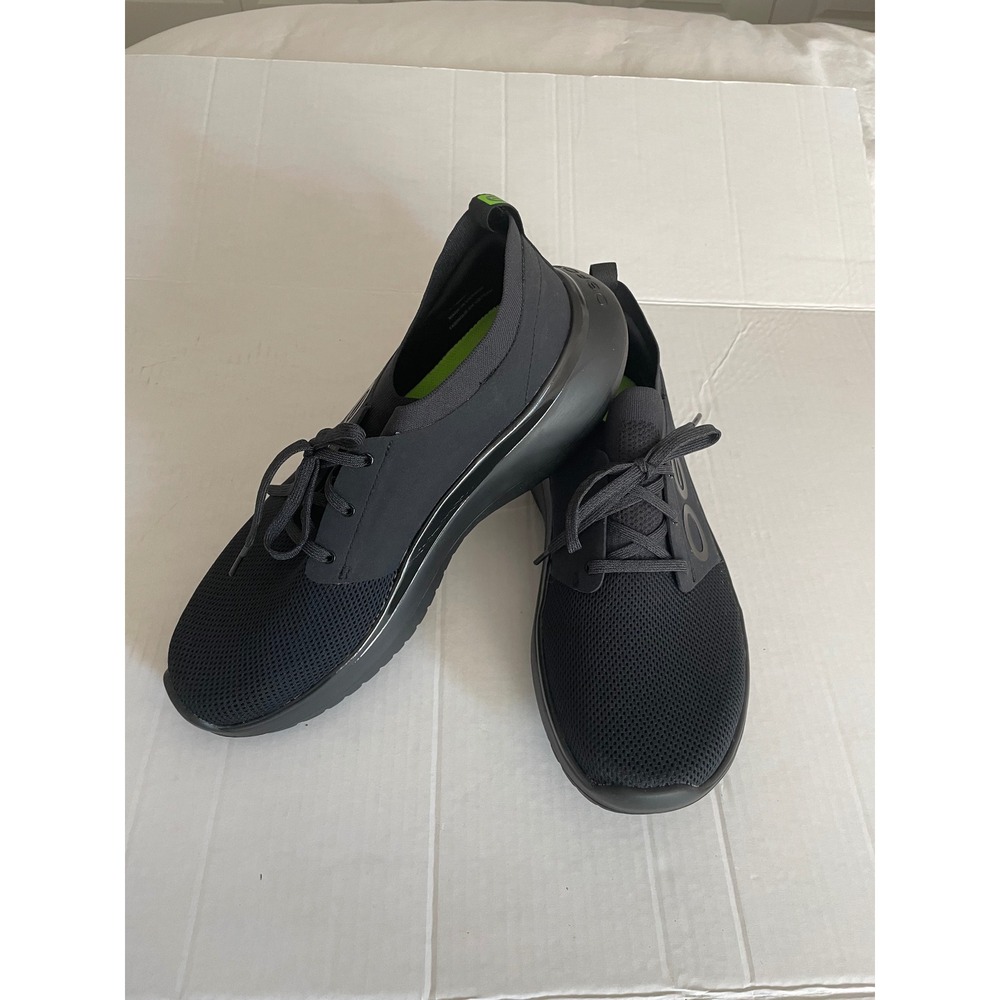 NWT OOFOS OOmy Stride Men Active Recovery Shoe Black Low Top Sneakers 11.5 US